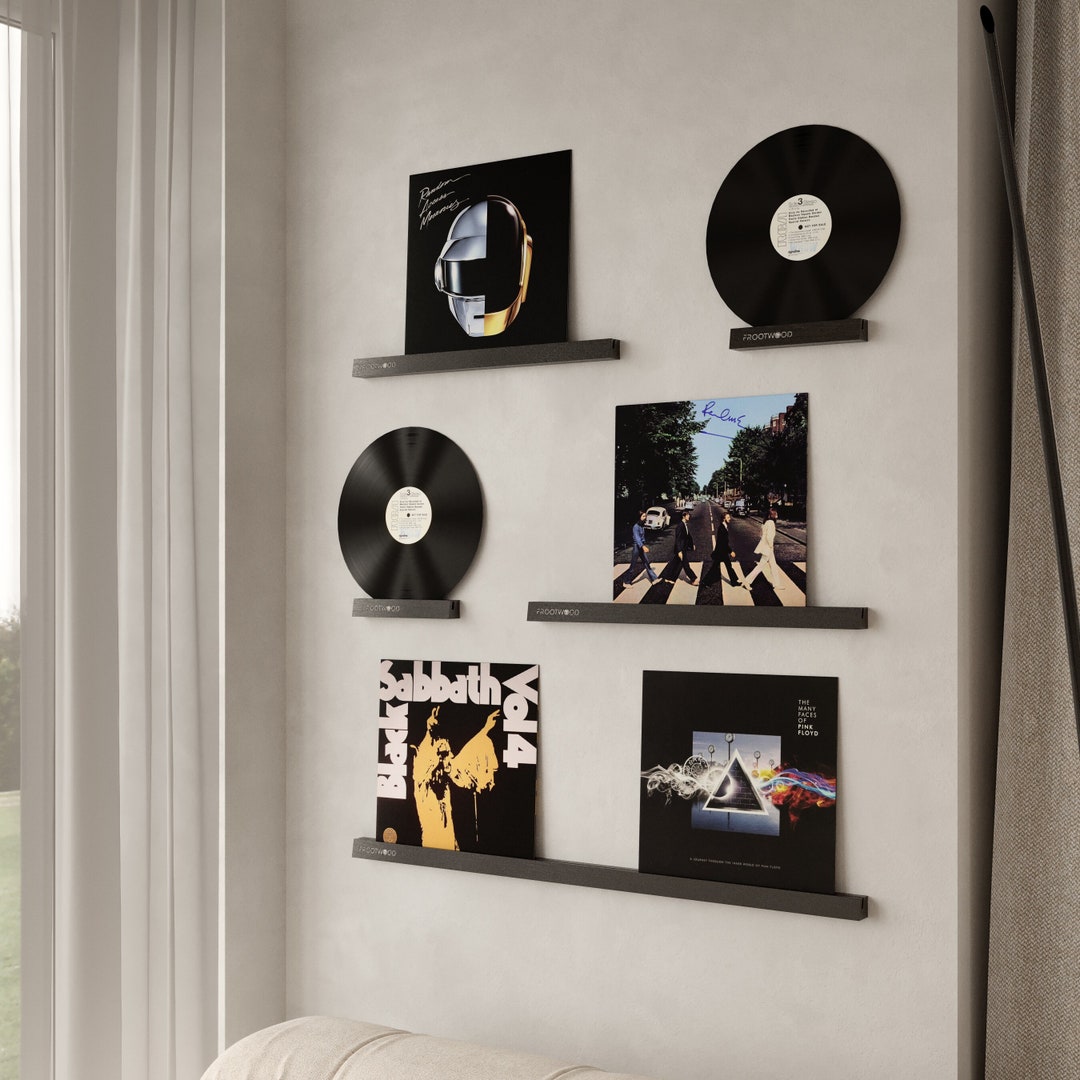 Wall Mounted Vinyl Record Display Shelf, Vinyl Record Display Shelves, Album Shelves, Wall Mount