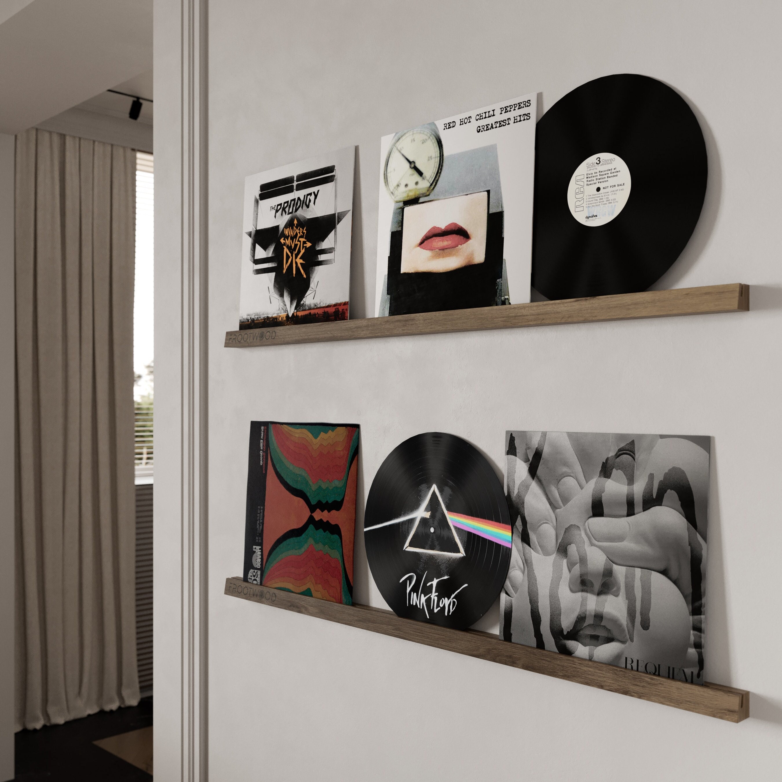 Vinyl Record Display for up to 60 Albums