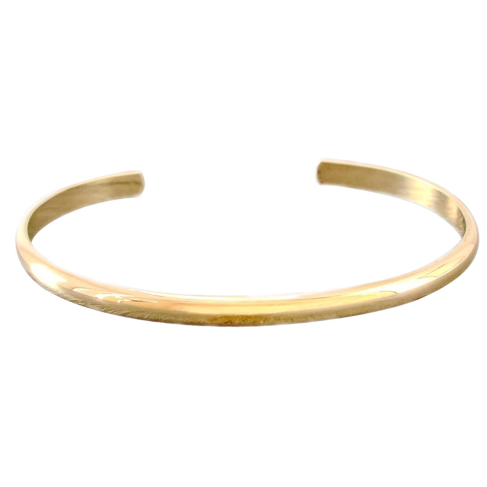 Solid Gold Bangle Solid Gold Cuff Bracelet Real Gold Bangle Etsy