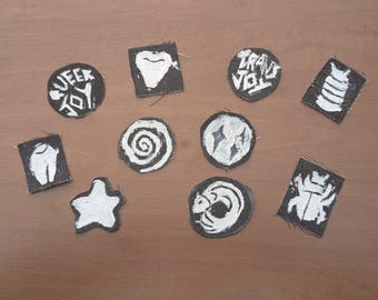 Mini sew on patches