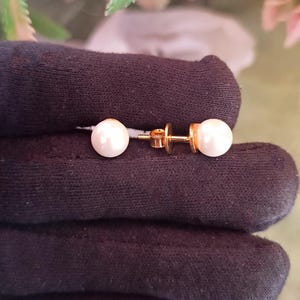 Natural Mother of Pearl 925 Silver Stud Earrings , Gemstone Earring ,Handmade Earring, Gift For Her
