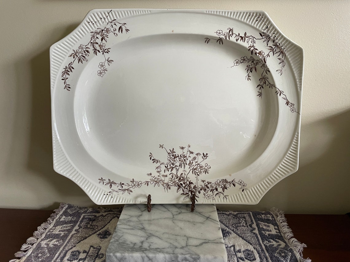 Ironstone Transferware Platter /Plateau de service 16 par Etsy