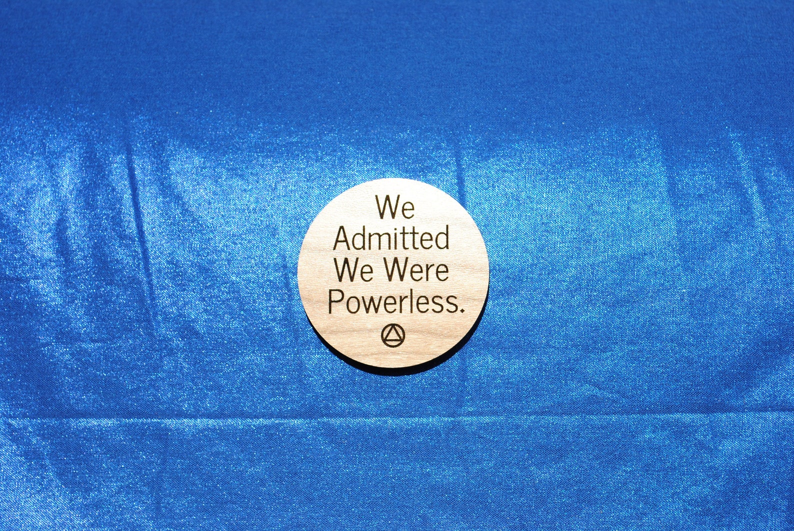 Alcoholics Anonymous Slogan with AA Symbol We Etsy