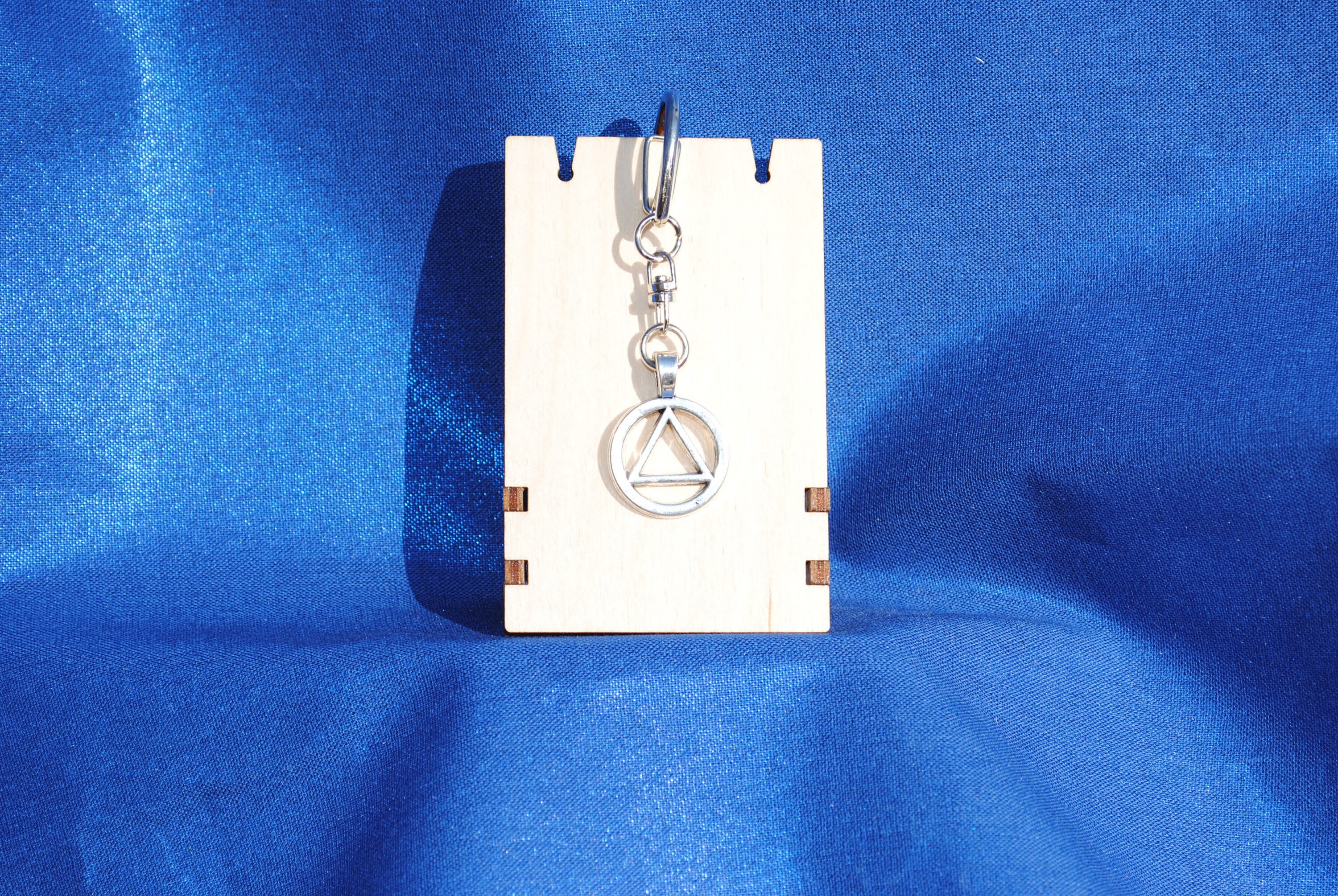Alcoholics Anonymous: AA Symbol Key Chain (metal) - Etsy