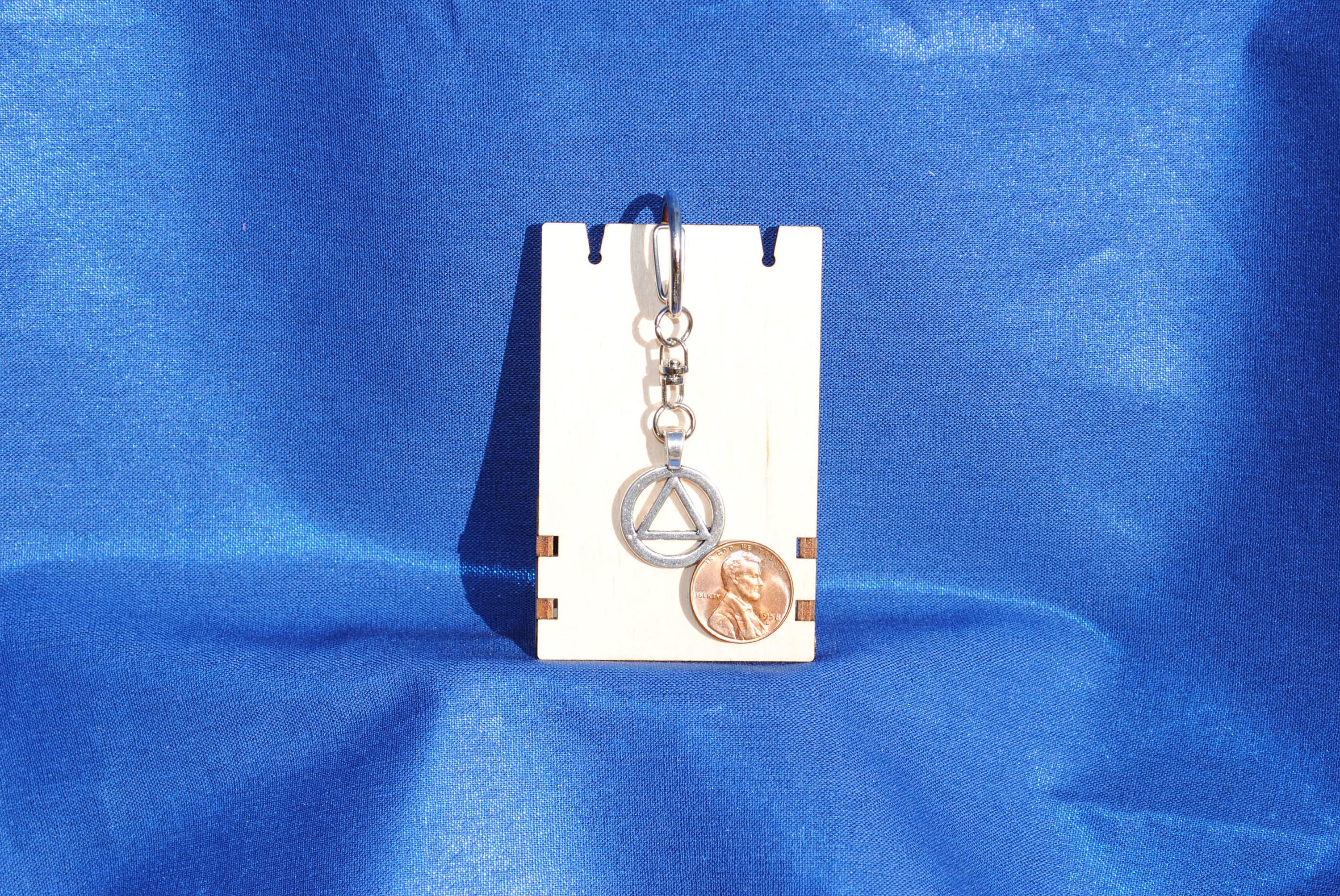 Alcoholics Anonymous: AA Symbol Key Chain (metal) - Etsy