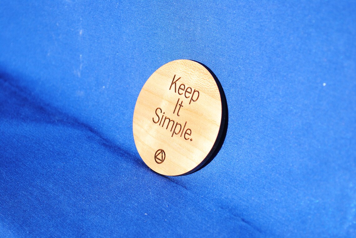 Alcoholics Anonymous Slogan Magnet With AA Symbol Keep Etsy
