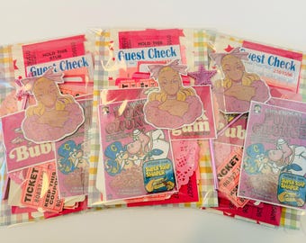 Vintage Girl Pink Ephemera Themed Pack | Junk Journal Kit