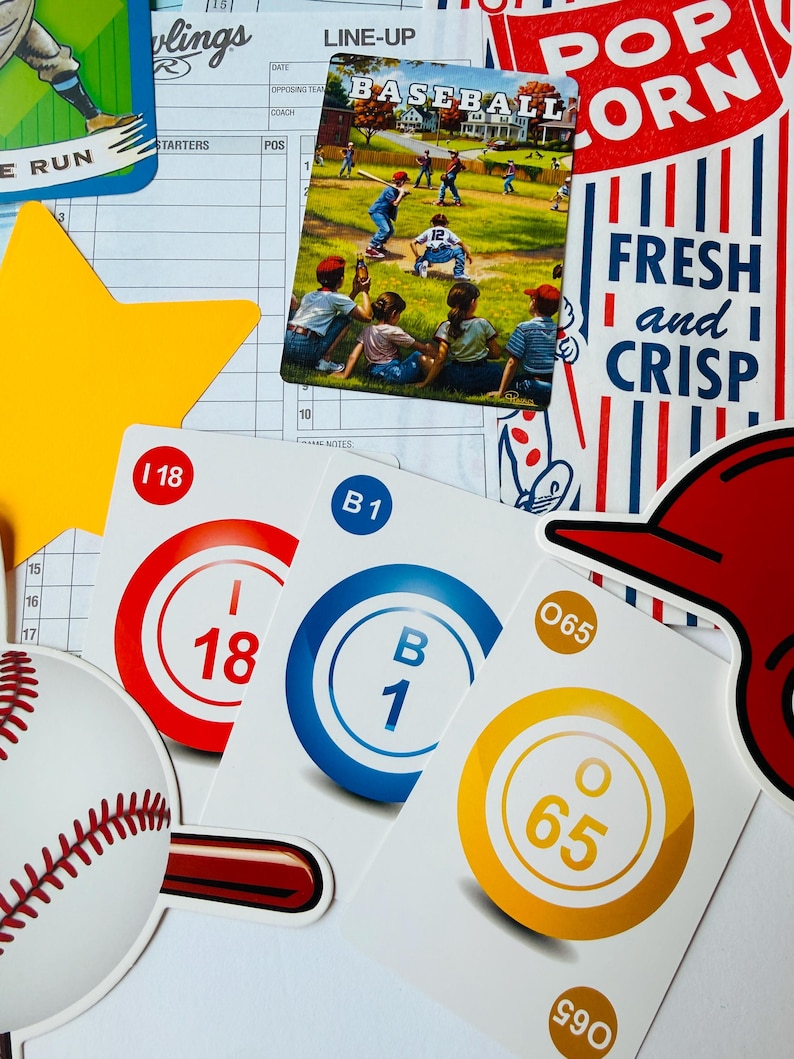 Neem me mee naar de honkbalwedstrijd - Junk Journal Kit | Americana Baseball Ephemera Pack afbeelding 4