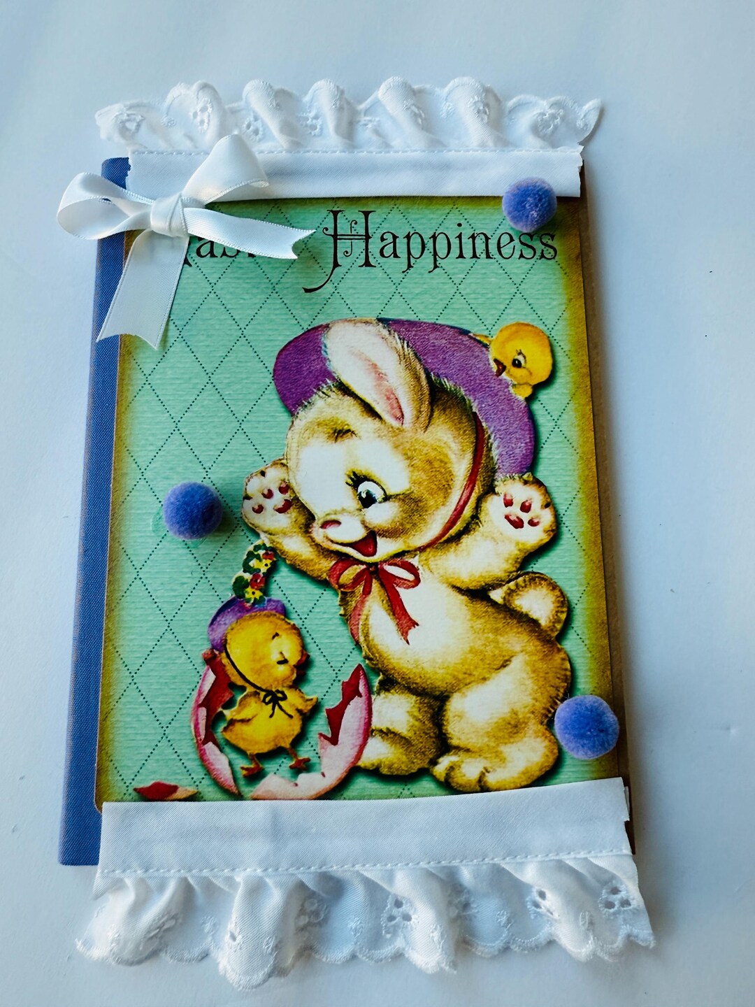 Vintage Spring/easter Cute Mini Composition Notebooks | Baby Bunny and ...