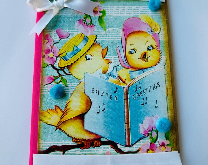 Vintage Spring/easter Cute Mini Composition Notebooks | Singing ...