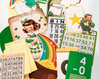 St. Patty's Day Junk Journal Kit | SCRAPBOOK | Journaling Supplies