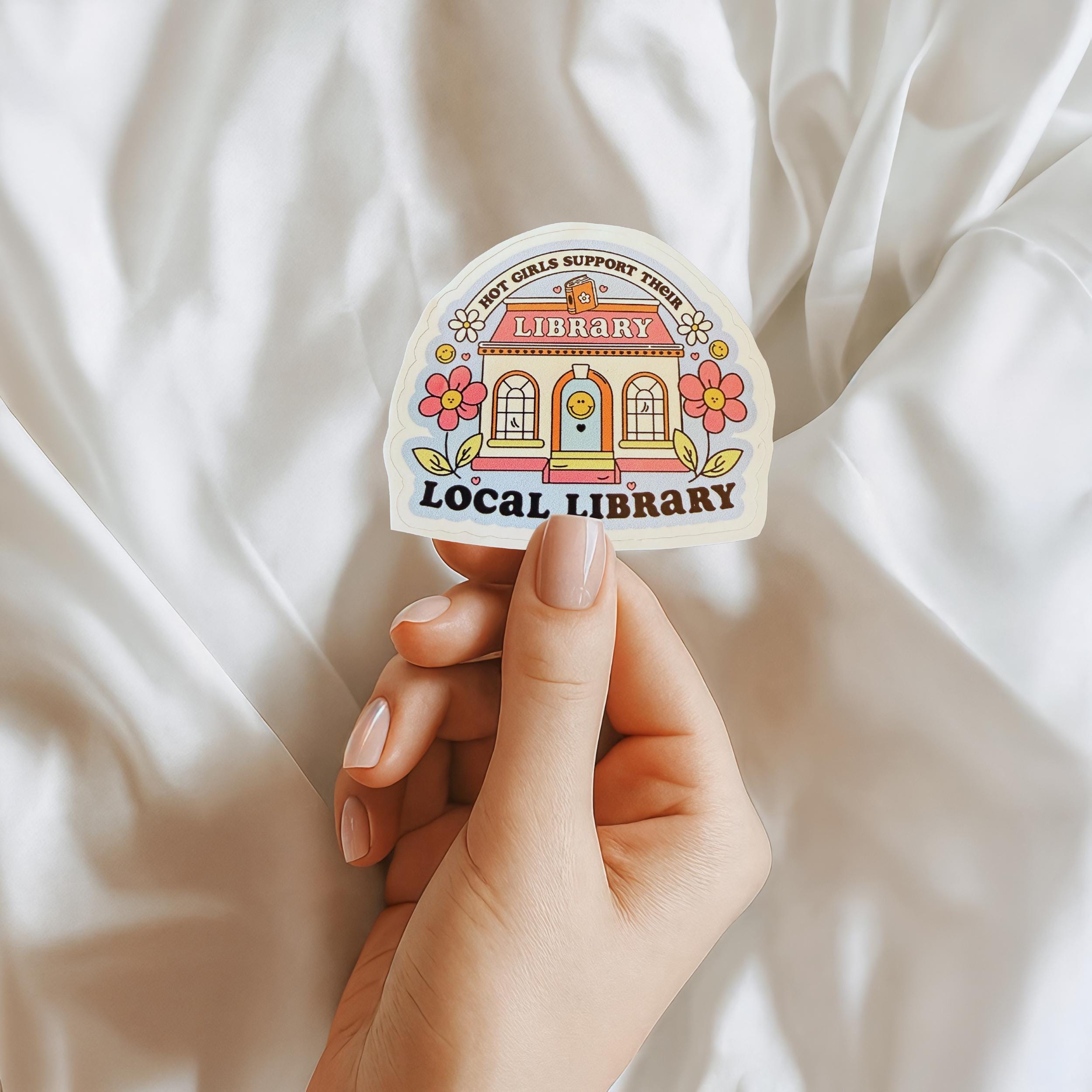 Local Library Sticker | Book Club Sticker - Etsy