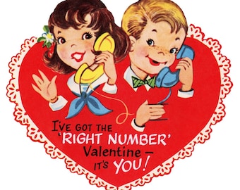 Retro Valentine's Day Cards | Printable Vintage Valentine's Card Bundle (Digital Download)