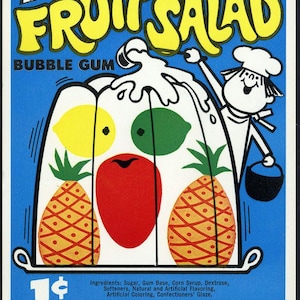 Diario de recortes de julio / Cuaderno de composición / Nostalgia de los 80 Fruit Salad