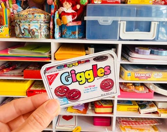 Giggles Cookies Sticker | Retro 80s 90s Nostalgia Sticker