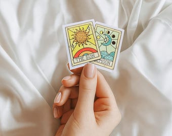 Sun and Moon Tarot Sticker | Fun Game Play Sticker
