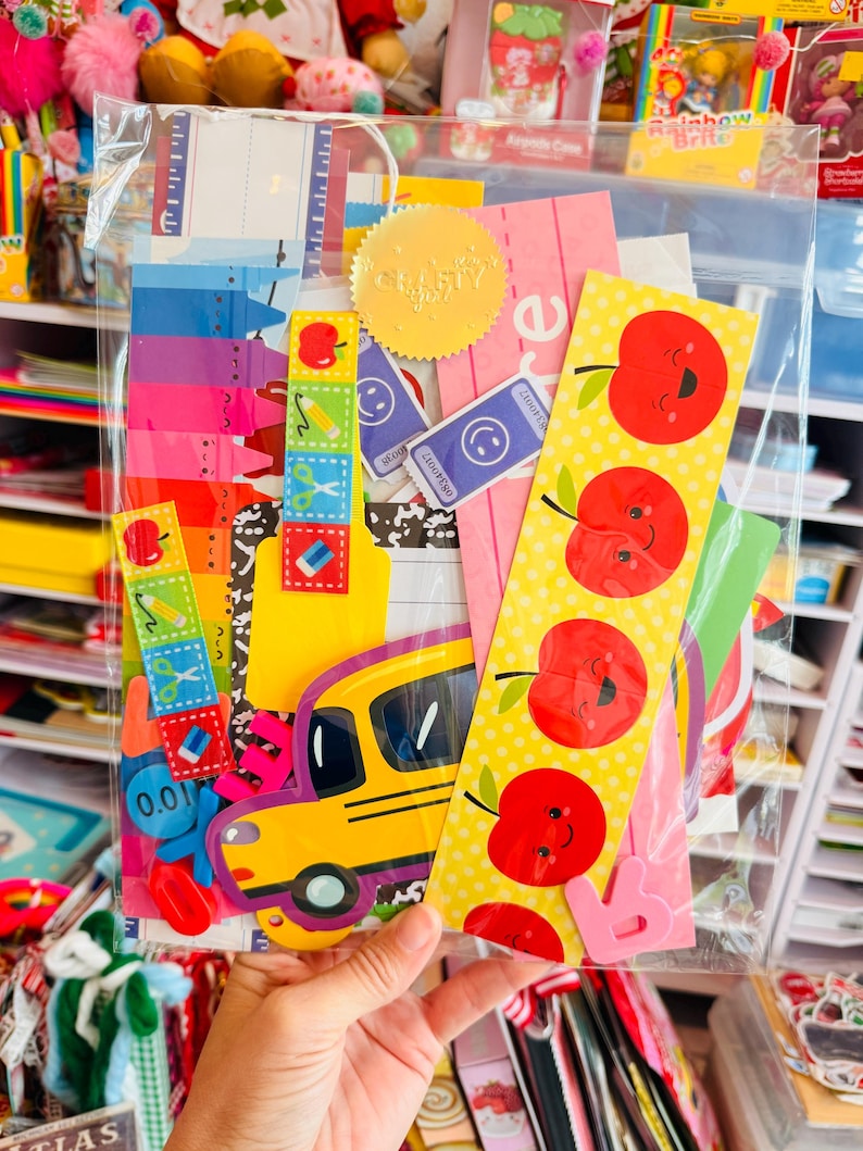 Back to School Junk Journal Mystery Kit | JOURNALING CRAFTING SUPPLIES image 1