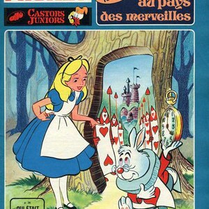 FEBBRAIO Diario quotidiano di spazzatura / Quaderno di composizione / Nostalgia anni '80 Alice In Wonderland