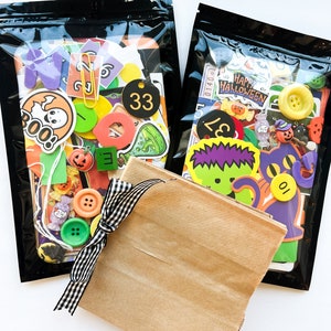 Lunch Bag Halloween Junk Journal Kit |  Junk Journal Mystery Kit | JOURNALING CRAFTING SUPPLIES