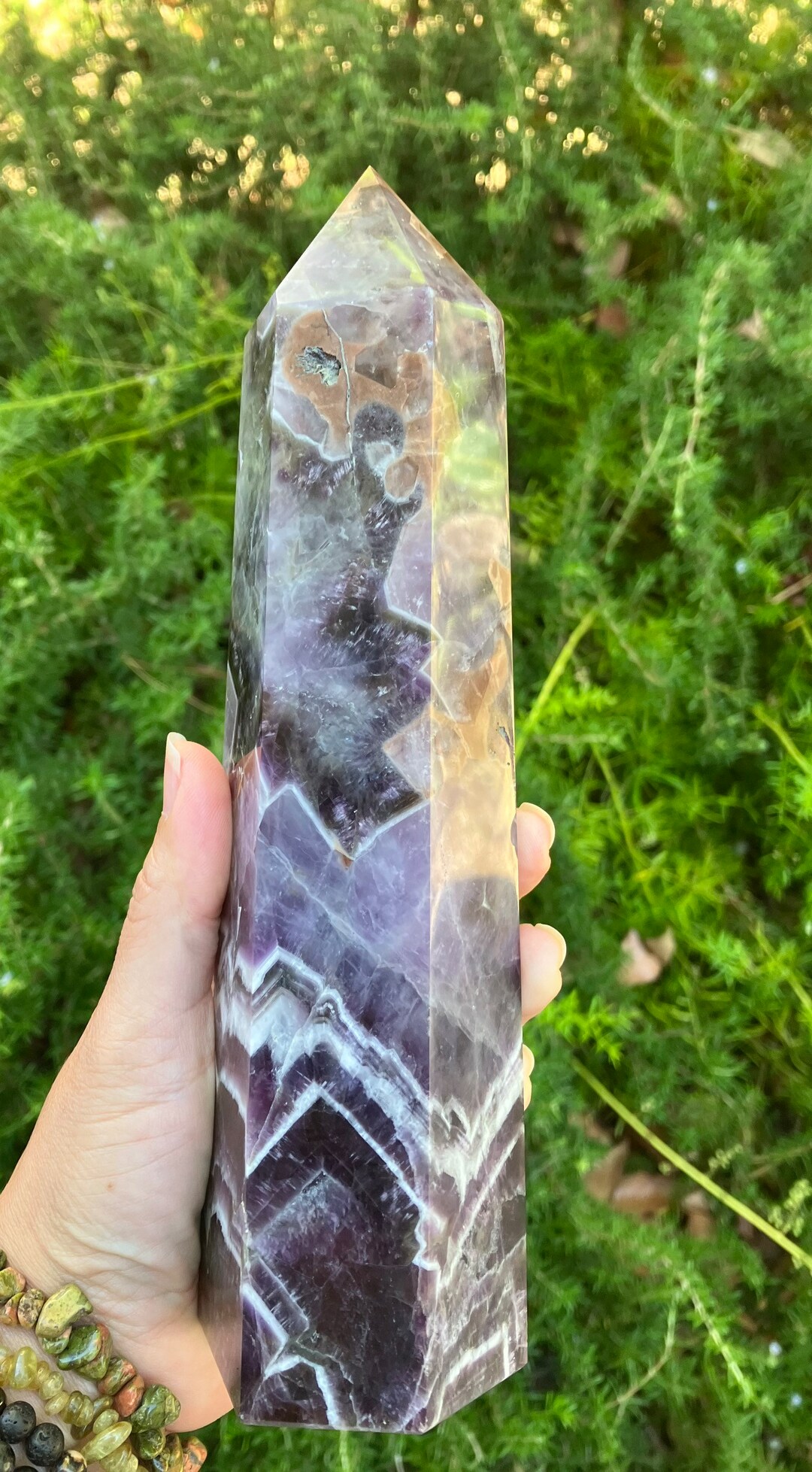 638G Dream Amethyst Crystal Tower