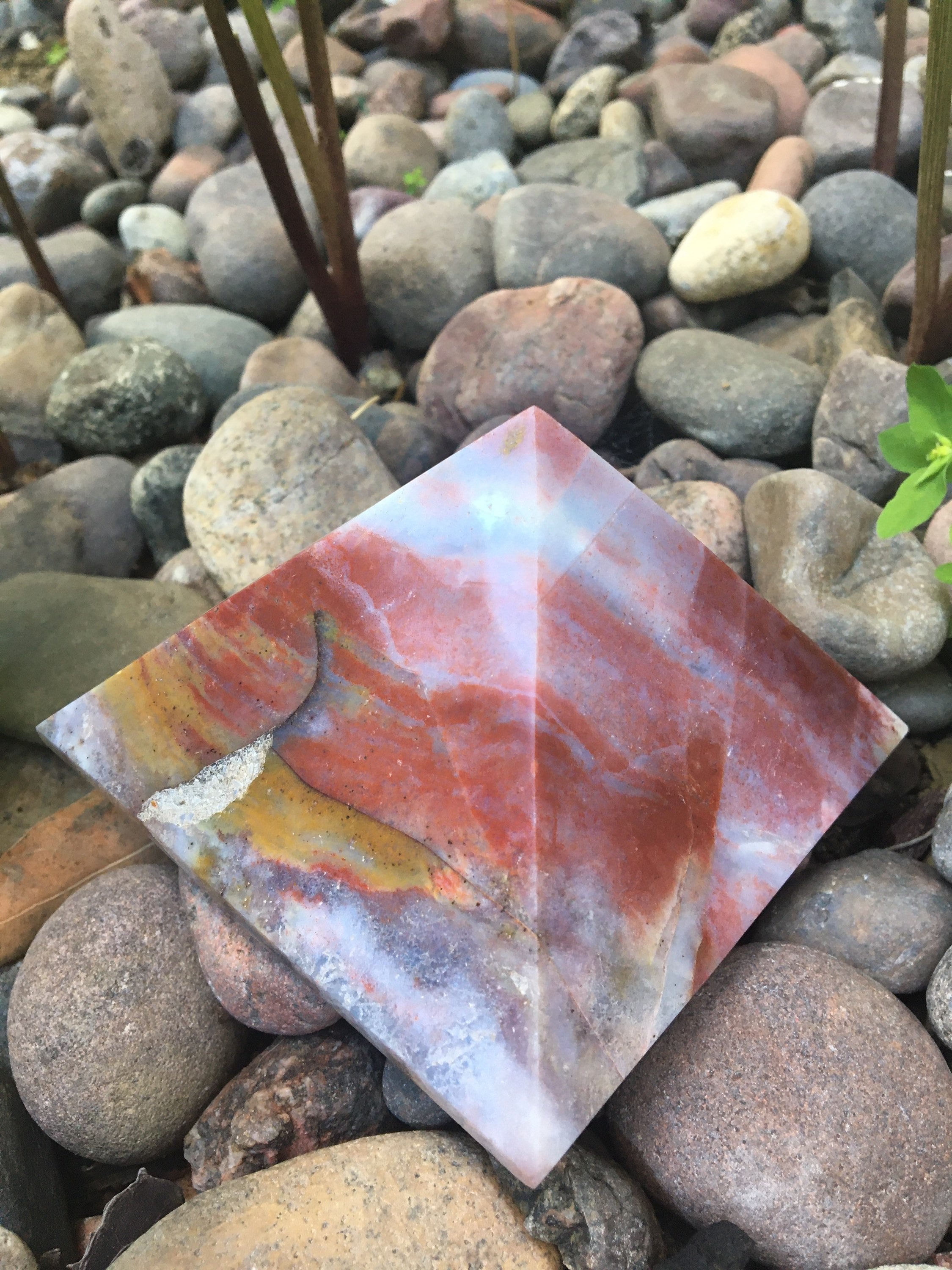 Ocean Jasper Pyramid - Etsy