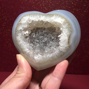 Druzy Agate Heart