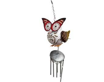 Mini Metal Owl Wind Chime