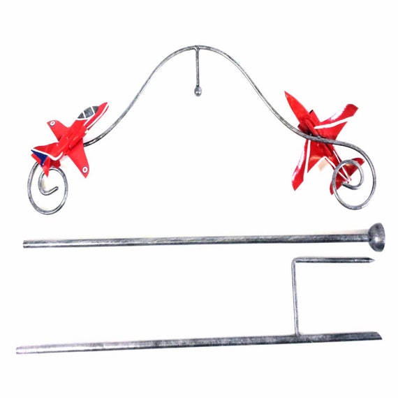 Wind Spinner Gartenstecker RAF Vulcan Bomber – Metall, Handbemalt, Ca. 133 Cm Hoch