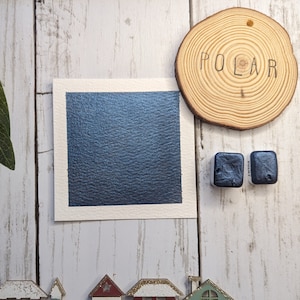 Polar -  Handmade Metallic Watercolour - Calligraphy Ink -  Watercolor - Advent Calendar Colour - Dark Blue Light Blue Mica Paint Water