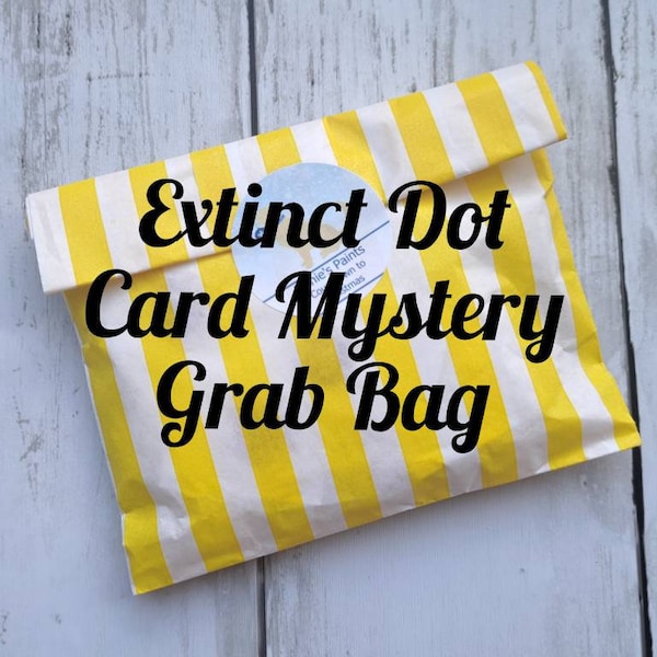 Extinct Dot Mystery Grab Bag - MYSTERY bundle - Watercolour dot cards - Metallic Dot - Pearlescent Dot - Watercolor Paint - Mica Paint