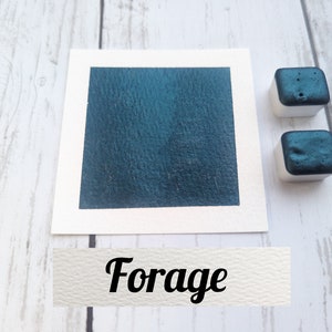 Forage - 手作りメタリック水彩絵の具、シマー水彩絵の具、ハンドレタリング、カリグラフィーインク、グリーンクローム水彩絵の具、クロームペイント