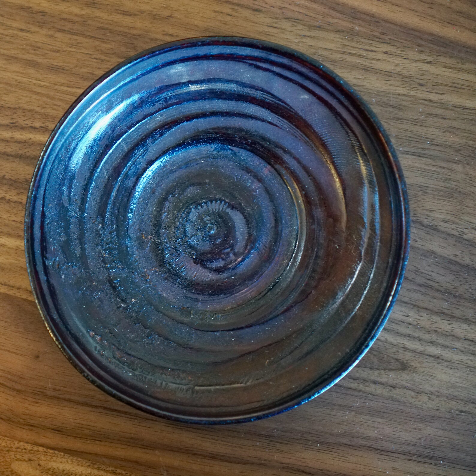 Wood Carved Saucers Set of 5 Etsy