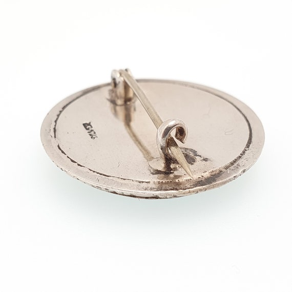 Antique Connemara Sterling Silver Brooch Pin Iris… - image 6