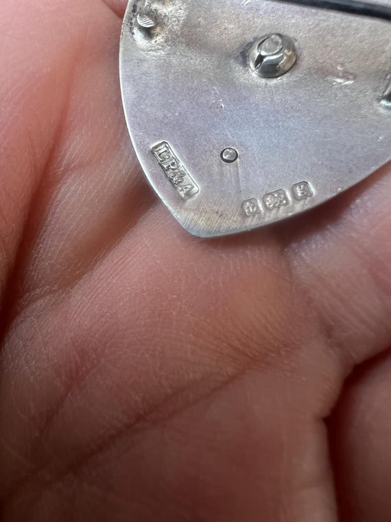 Antique Victorian Enamel Solid Silver Scottish St… - image 3