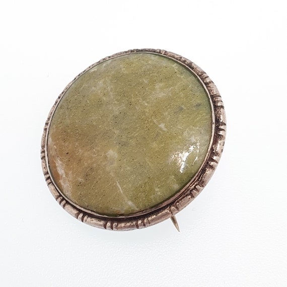 Antique Connemara Sterling Silver Brooch Pin Iris… - image 3