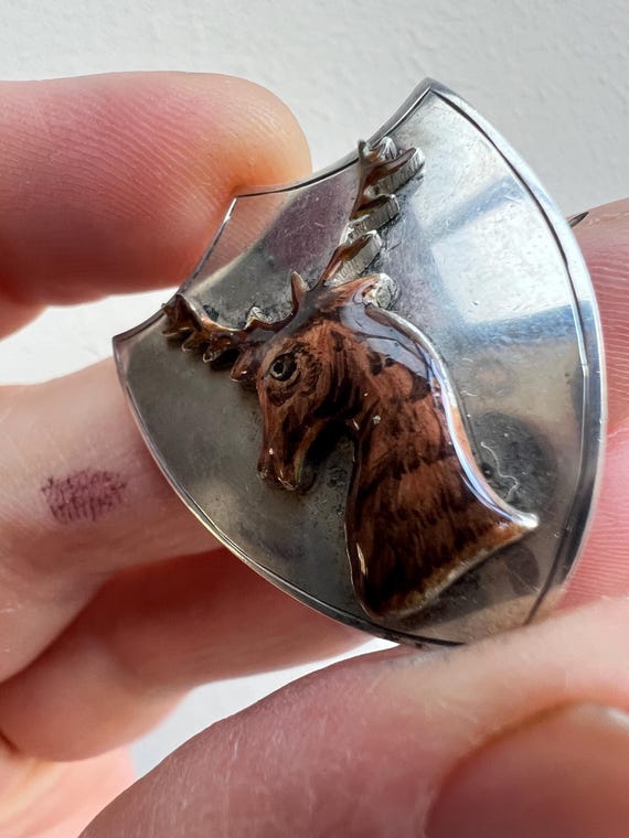 Antique Victorian Enamel Solid Silver Scottish St… - image 6