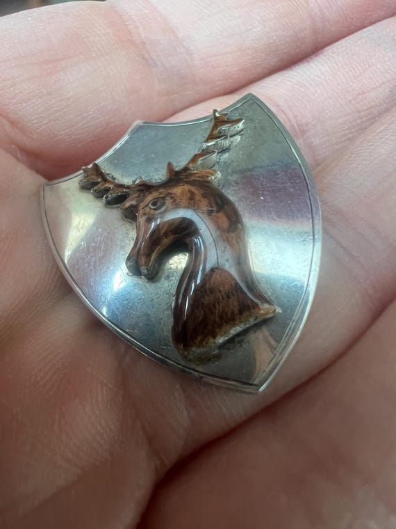 Antique Victorian Enamel Solid Silver Scottish St… - image 2