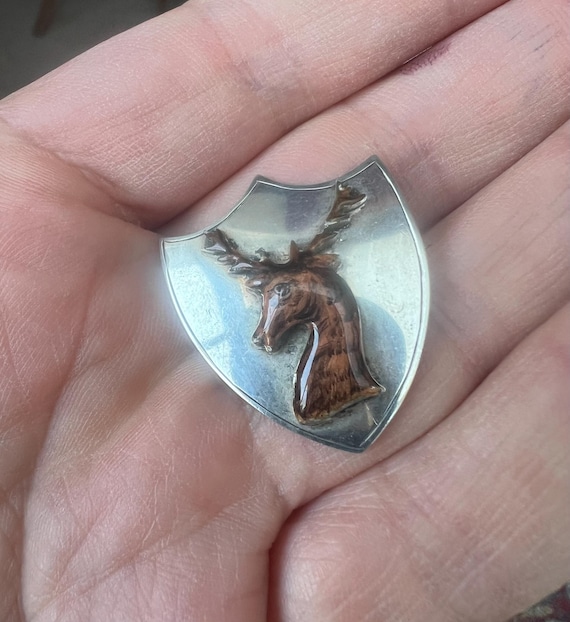 Antique Victorian Enamel Solid Silver Scottish St… - image 1