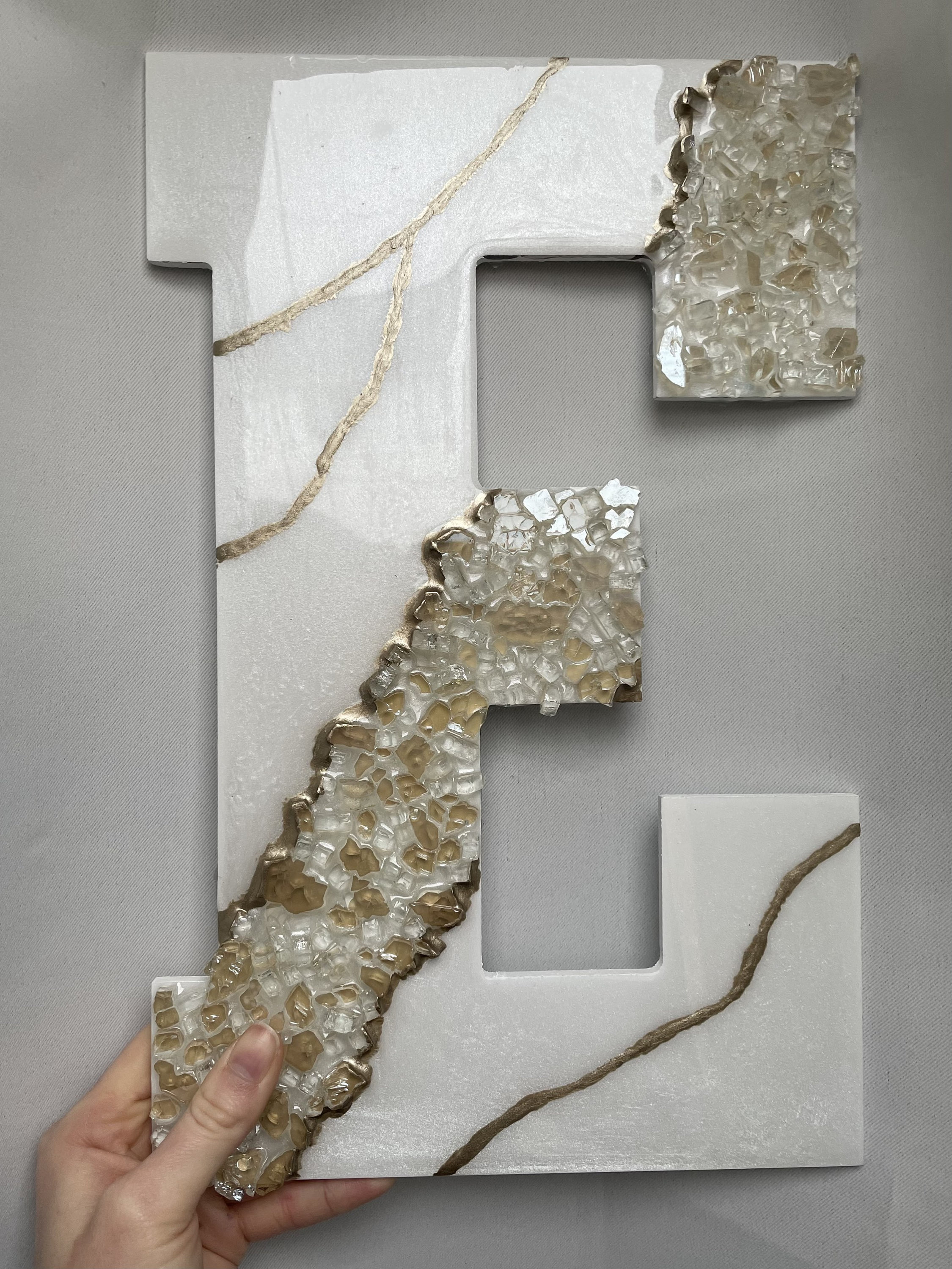 Large Resin Letter Etsy