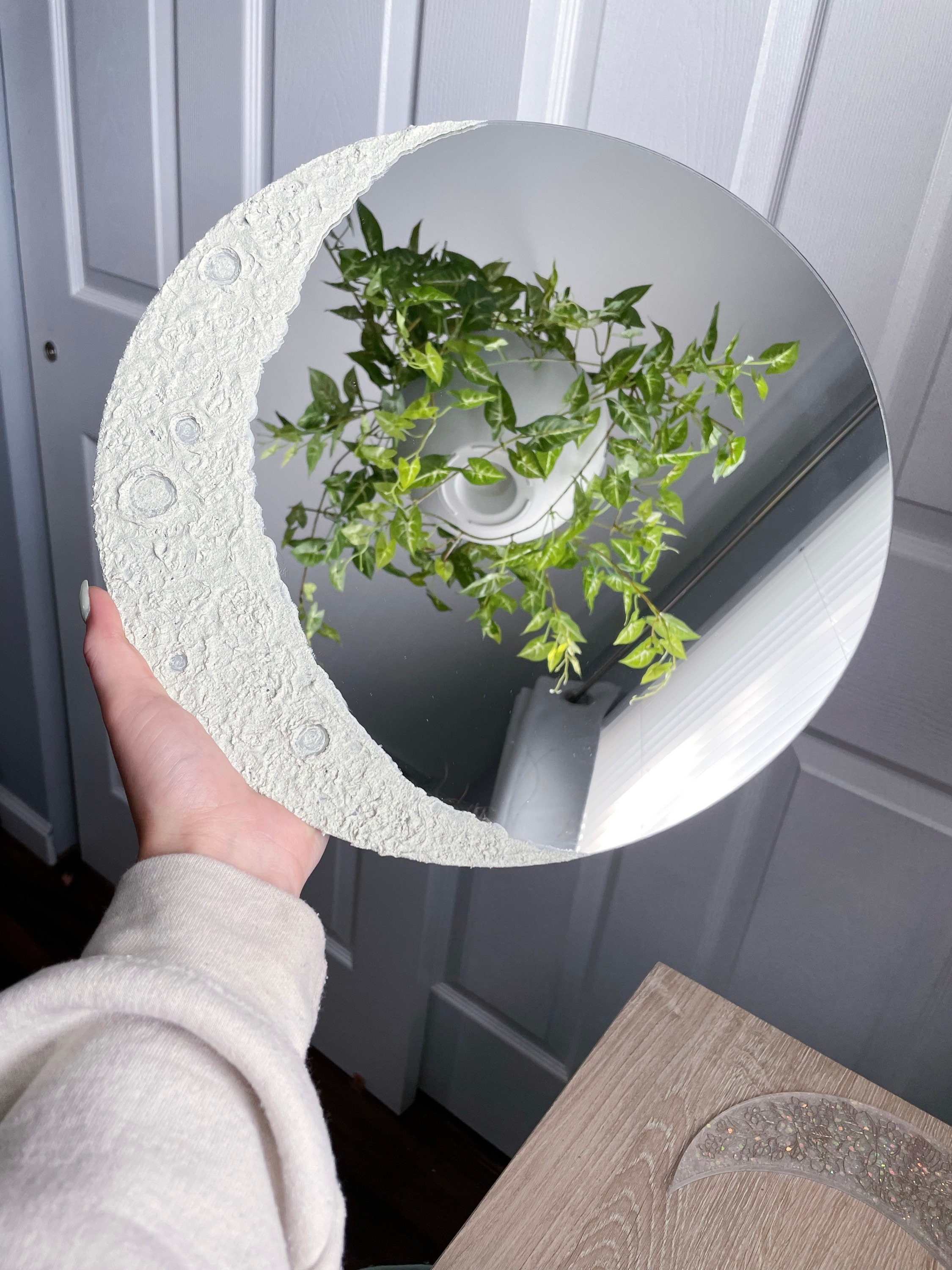 Crescent Moon Mirror Etsy