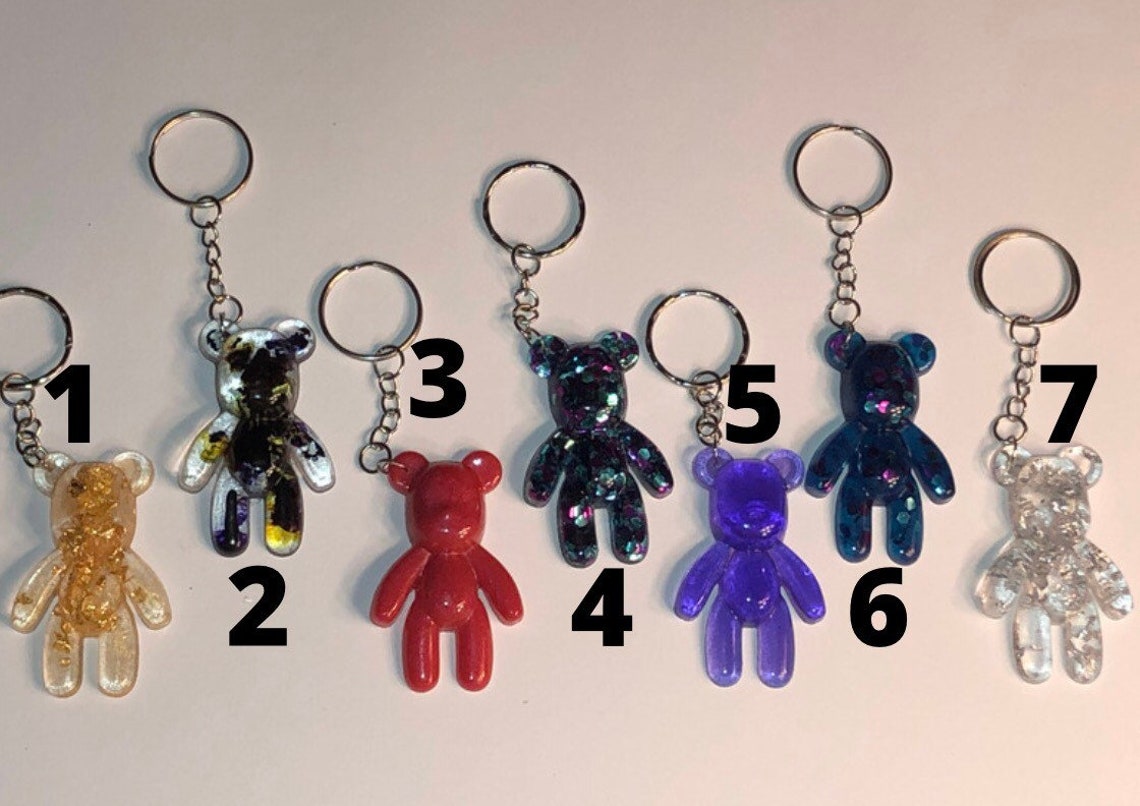 PreMade Teddy Bear Keychains Etsy
