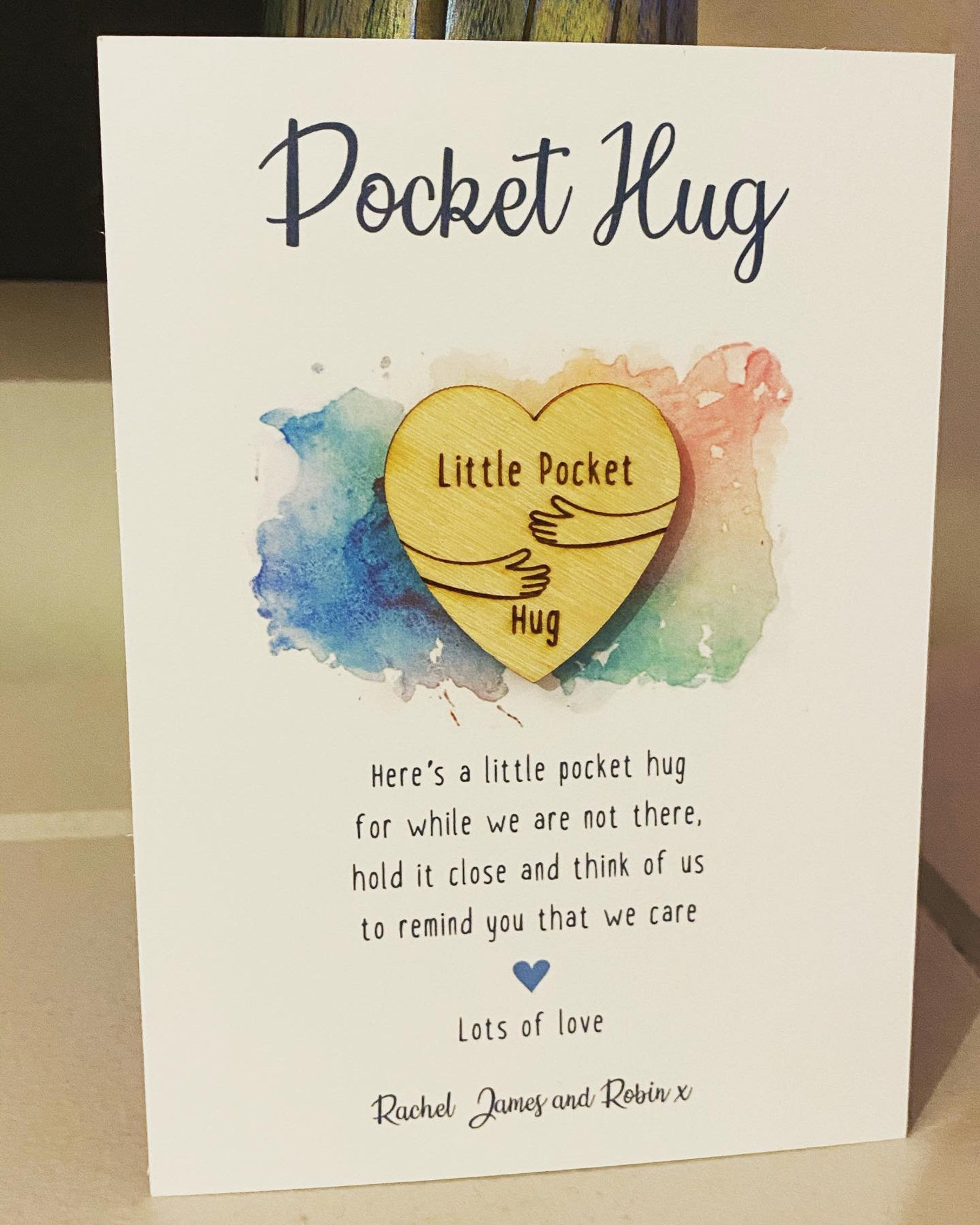 Personalised Pocket Hug Etsy