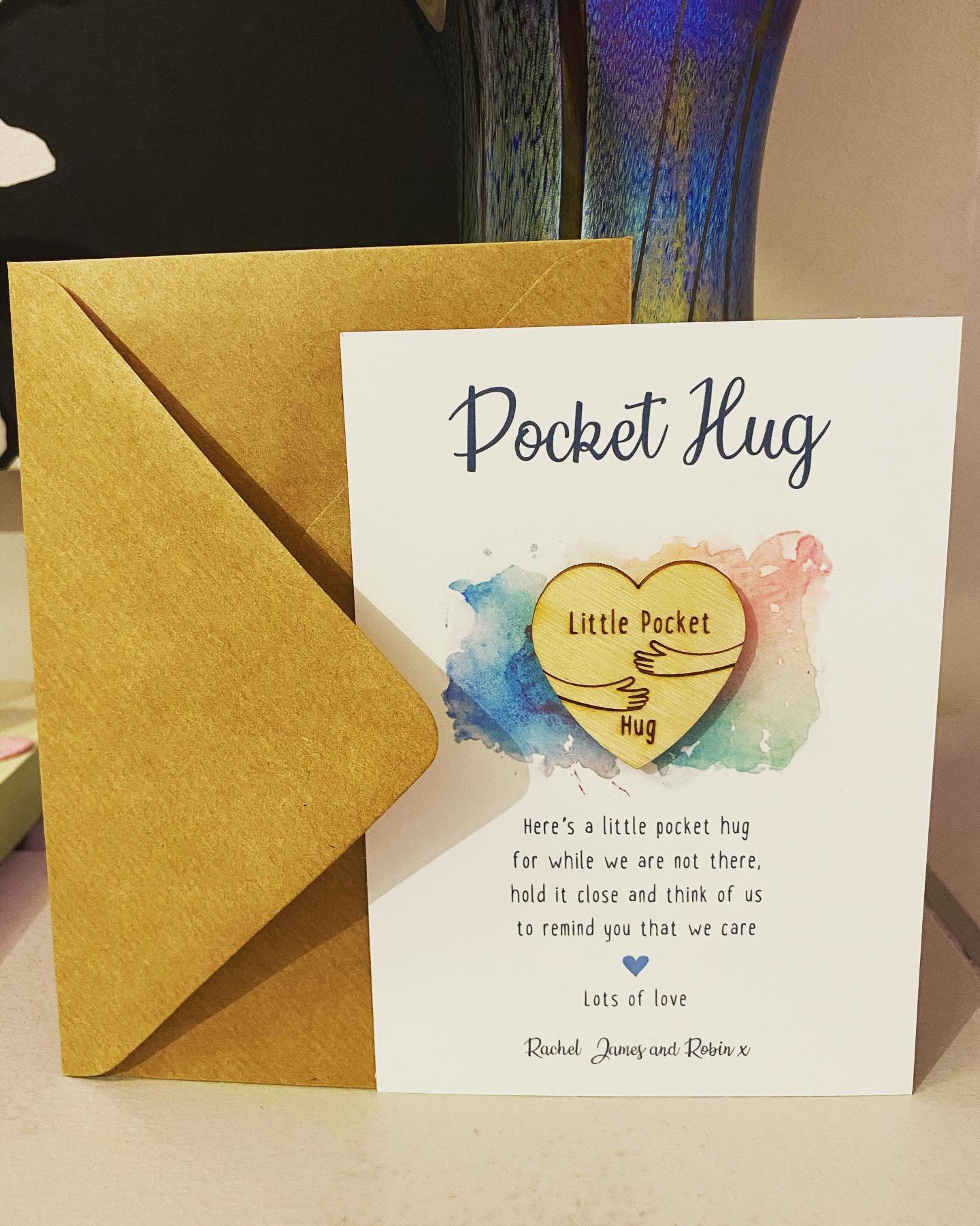 Personalised Pocket Hug Etsy