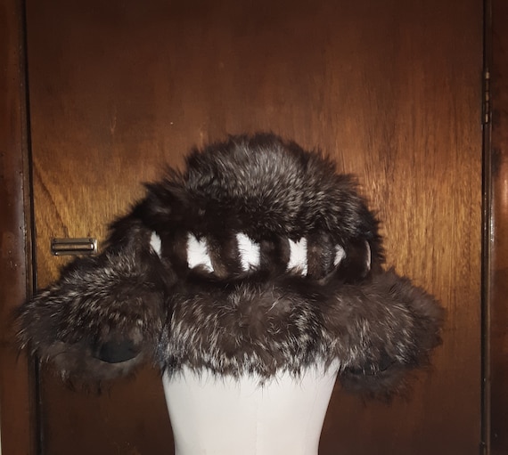 Custom Made 40's Silver Fox Fur Wrap/Stole By Jay-