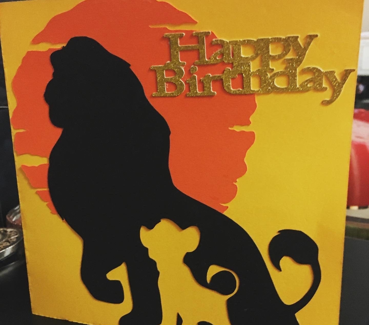 Lion King themed birthday card | Etsy