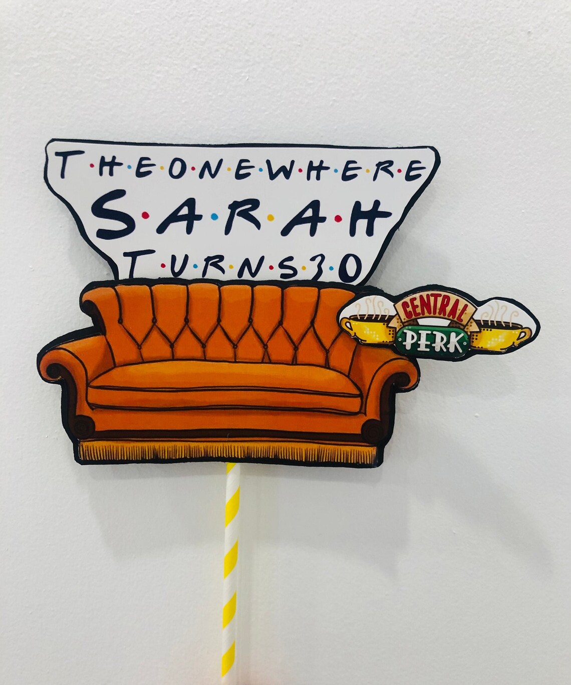 Friends themed cake topper Etsy