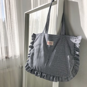 Ruffle Big Shoulder Bag Shopper Bag Sewing Patternojbg0001 - Etsy