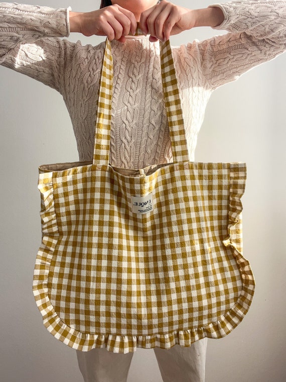 Ruffle Big Shoulder Bag, Shopper Bag Sewing Pattern(ojbg0001