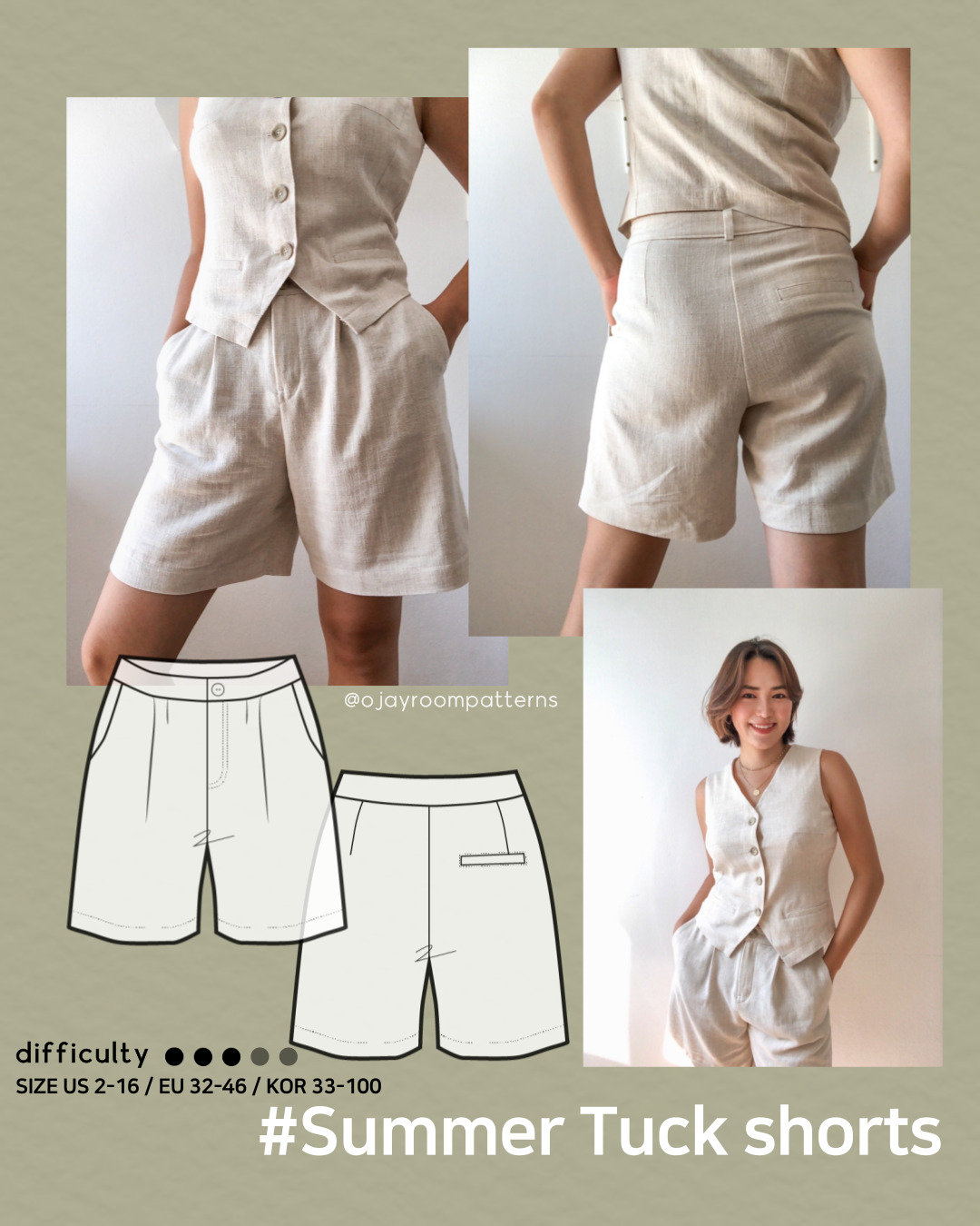 Clothing Kit.pdf Summer Suit Set! Waistcoat Vest and Shorts Pdf Sewing Pattern A4 ...