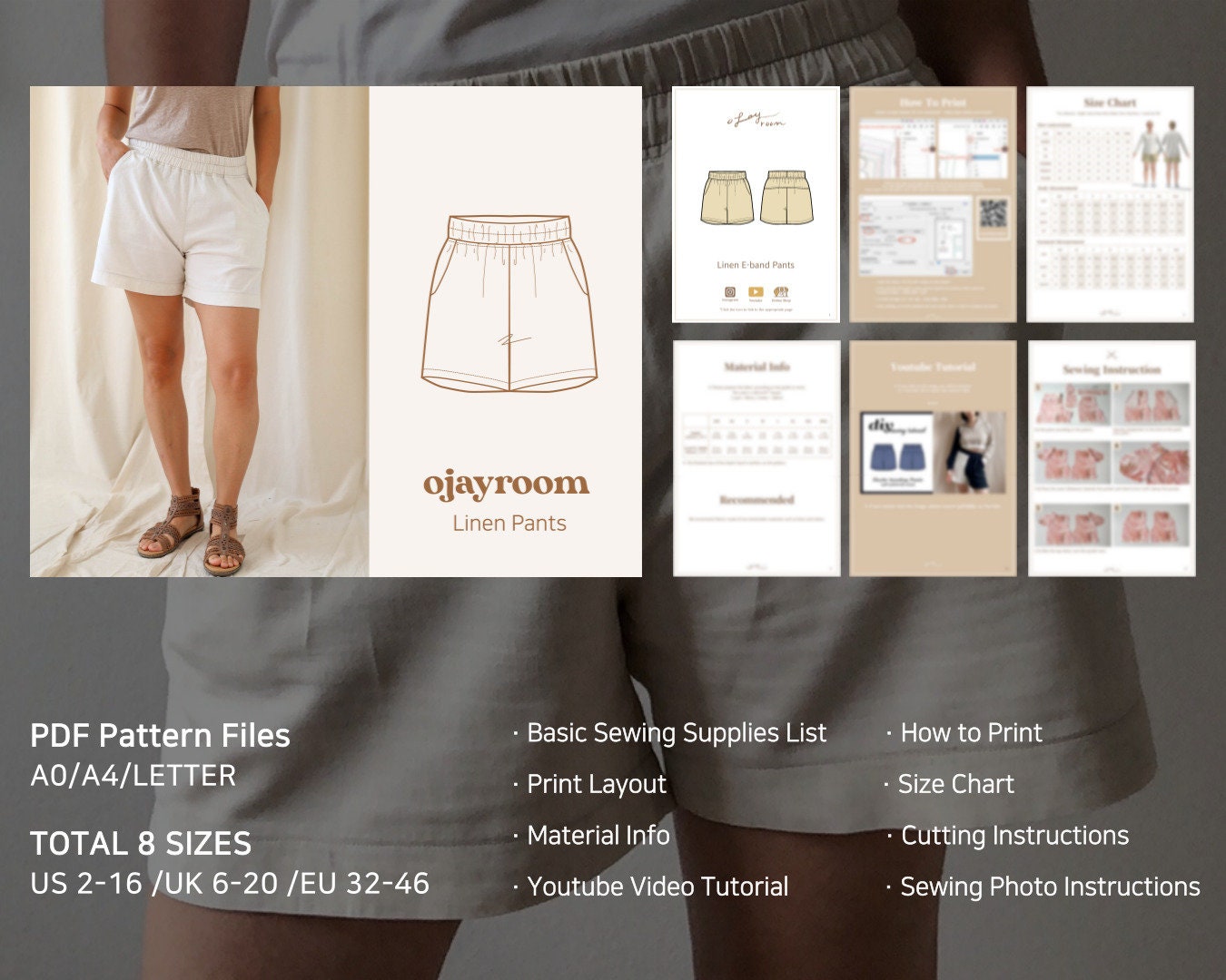 Searoomlynn Cotton Washチェックmini pants